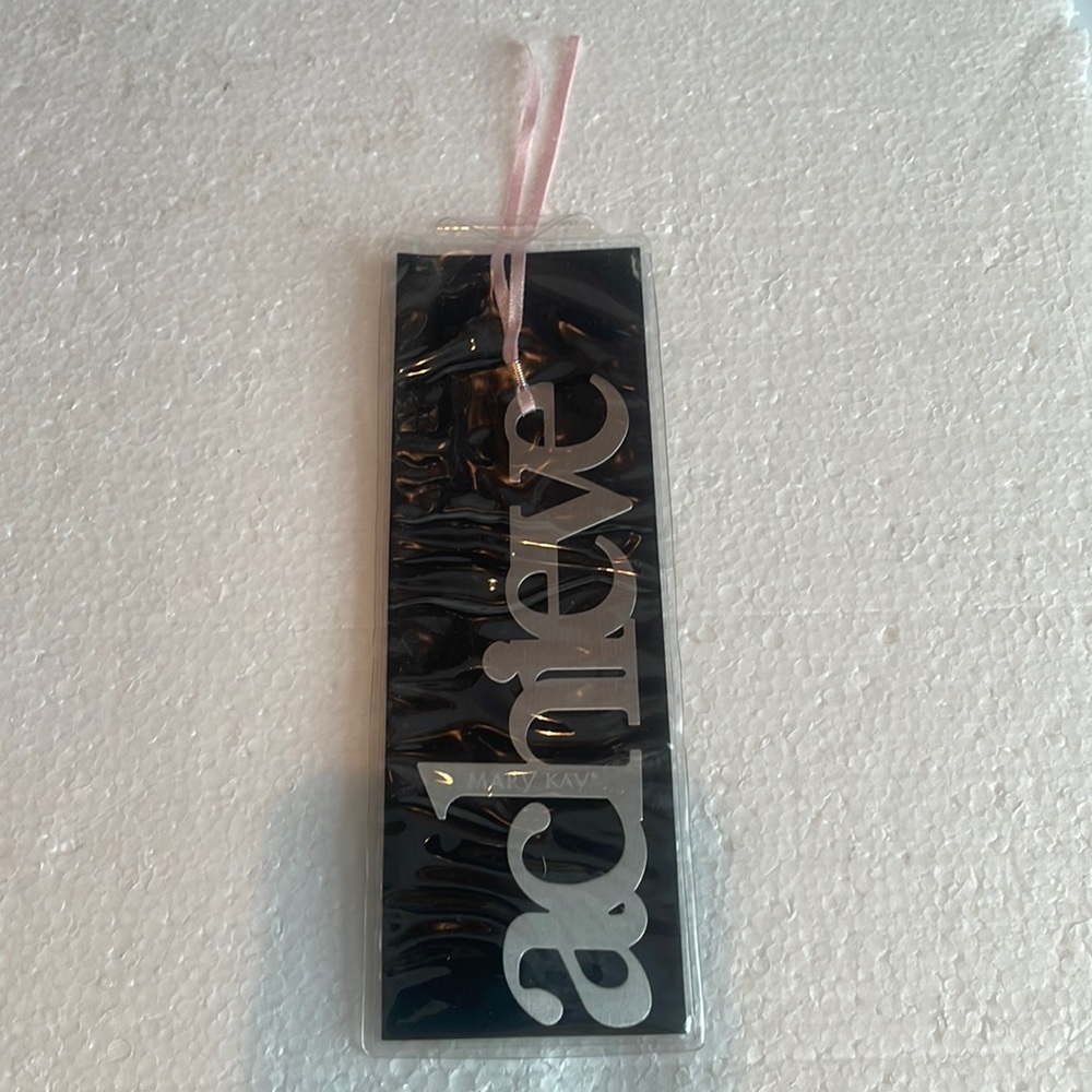 Mary Kay bookmark achieve silver tone gift consultant graduate reader